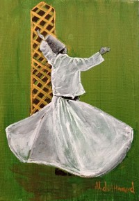 Abdul Hameed, 12 x 18 inch, Acrylic on Canvas, Figurative Painting, AC-ADHD-052